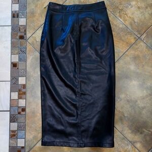 Le Chateau PU Leather Skirt Size 1